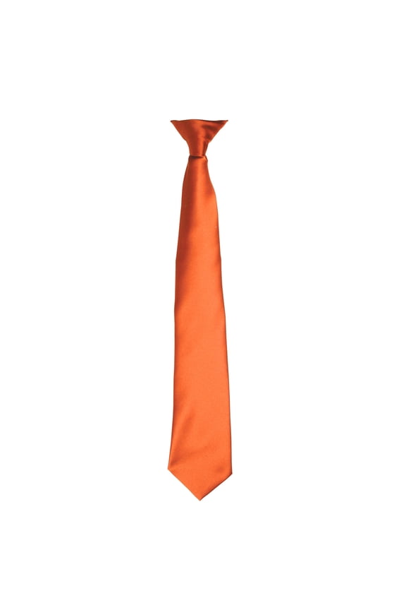 Premier Colors Mens Satin Clip Tie