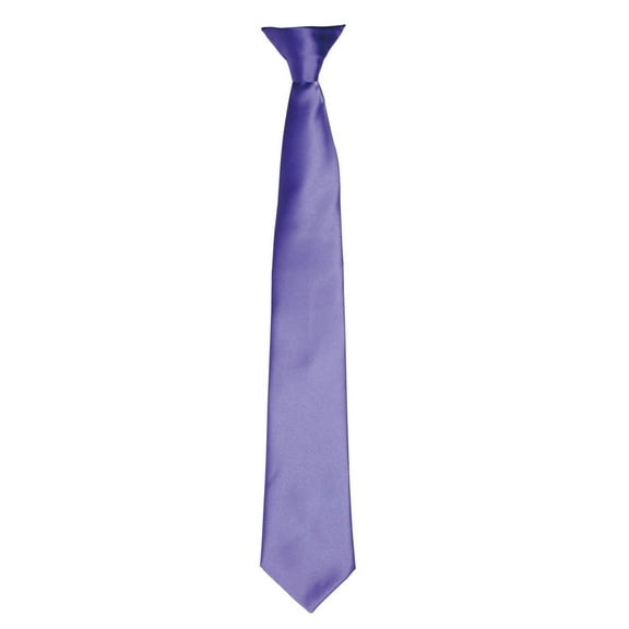Premier Colors Mens Satin Clip Tie