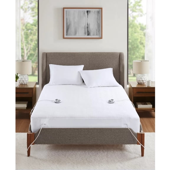 Premier Comfort Cool Touch Heated Mattress Pad, King - White