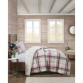 thumbnail image 1 of Premier Comfort Cotton Flannel Faux Fur 3-Piece Comforter Set, Red Plaid King, 1 of 1