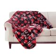 thumbnail image 1 of Premier Comfort Electric Heated Plush Throw Let it Snow Holly Jolly, 1 of 2