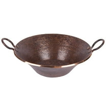 Premier Copper PVMPDB Round Hand Forged Old World Miners Pan Copper Vessel Sink