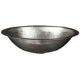 thumbnail image 1 of Premier Copper Products  17 in. Oval Under Counter Hammered Copper Bathroom Sink in Nickel, 1 of 2