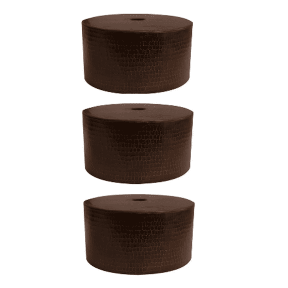 Premier Copper Products 1-Light Hammered Copper Cylinder Pendant Shade (3-pack)