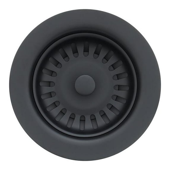 Premier Copper Products D-132BLK 3.5 in. Kitchen, Prep, Bar Basket Strainer Drain, Matte Black