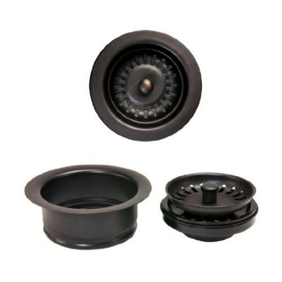 premier copper products dc-1orb drain combination package for double bowl kitchen sinks, oil rubbed bronze