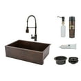 thumbnail image 1 of Premier Copper Products KSP4-KASDB33229 33 in. Kitchen Apron Sink with Spring Pull Down Faucet, 1 of 10