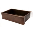 thumbnail image 1 of Premier Copper Products Kasdb35229 35" Farmhouse Single Basin Copper Kitchen Sink - Bronze, 1 of 4