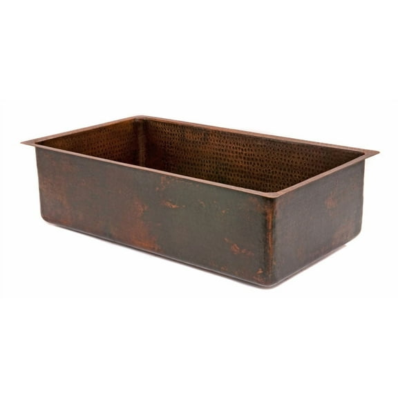 Premier Copper Products Ksdb33199 33" Undermount Single Basin Copper Kitchen Sink - Bronze