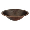 thumbnail image 1 of Premier Copper Products LO15FDB 15" Oval Under Counter Hammered Copper Bath Sink, 1 of 3