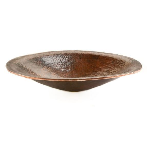 Premier Copper Products Pvoval20 20" Oval Copper Vessel Bathroom Sink - Bronze
