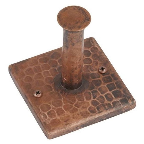 Premier Copper Products RH1 Hand Hammered Copper Single Robe Hook Oil Rubbed Bronze