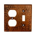 thumbnail image 1 of Premier Copper Products SCOT Combination Switchplate with 2 Hole Outlet and Single Toggle Switch, 1 of 3