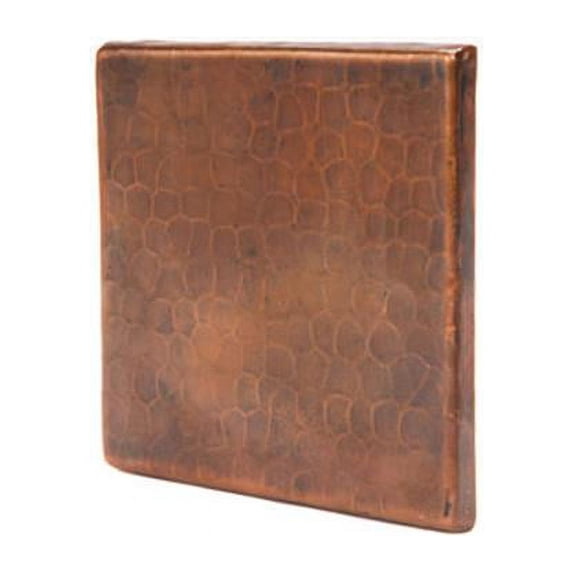 Premier Copper Products T2DBH 2 in. x 2 in. Hammered Copper Tile