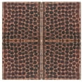 thumbnail image 1 of Premier Copper Products T3DBH-PKG4 3 x 3 in. Hammered Copper Tile, 1 of 4