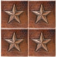 thumbnail image 1 of Premier Copper Products T4DBS-PKG4 4 x 4 in. Hammered Copper - Star Outline, 1 of 4