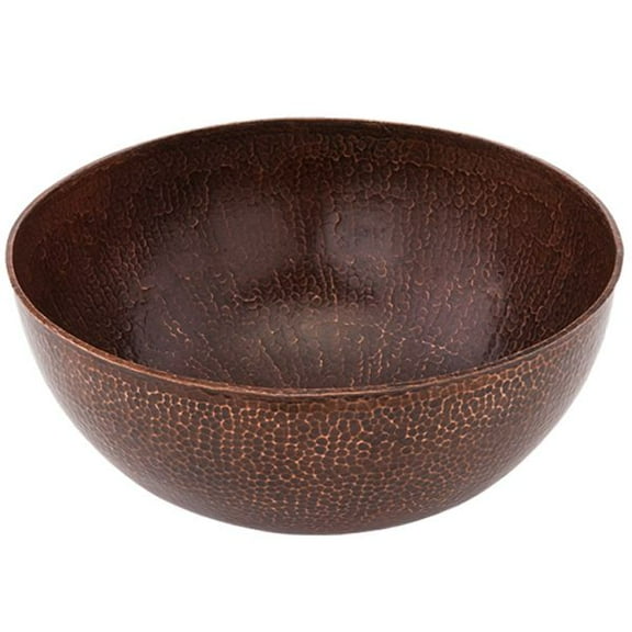Premier Copper Products Vr13bdb 13" Circular Copper Vessel Bathroom Sink - Bronze