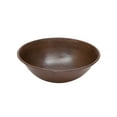 thumbnail image 1 of Round Wired Rimmed Vessel Hammered Copper Sink, 1 of 2