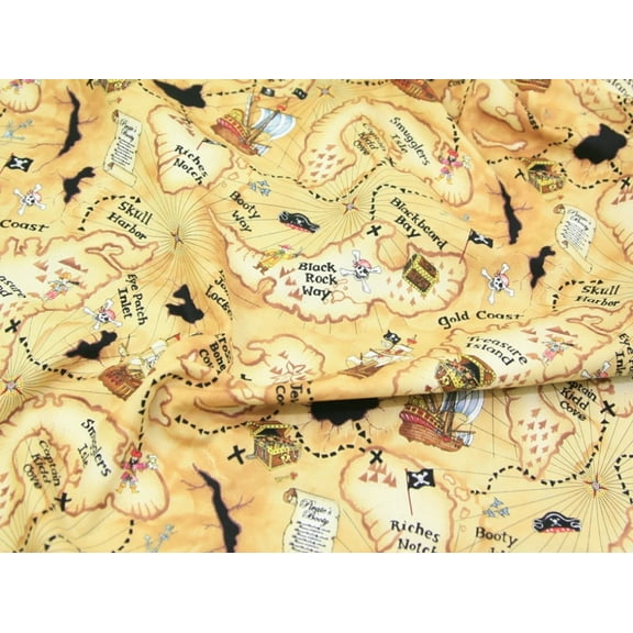 Premier Cotton Prints Quilting Fabric - Treasure Island - per yard