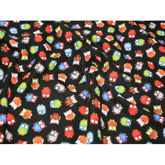 Premier Cotton Prints Quilting Fabric - Trendy Owls - per yard