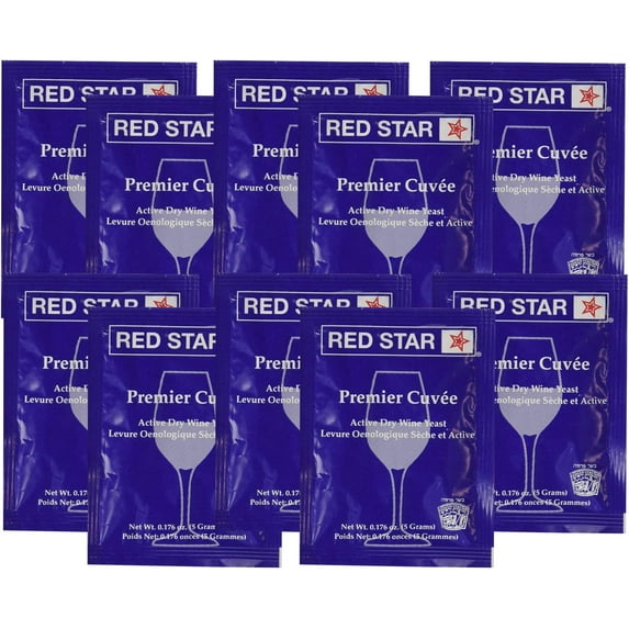 Premier Cuvee (10 Packs) Wine Yeast by Red Star