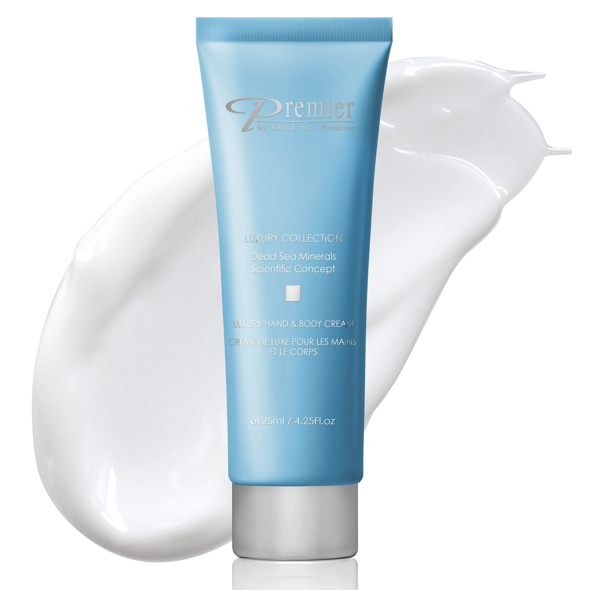 Premier Dead Sea Luxury Hand & Body Cream, hydrating, fast absorbing, no tackiness, relaxing, with witch hazel and vitamins 4.25fl.oz
