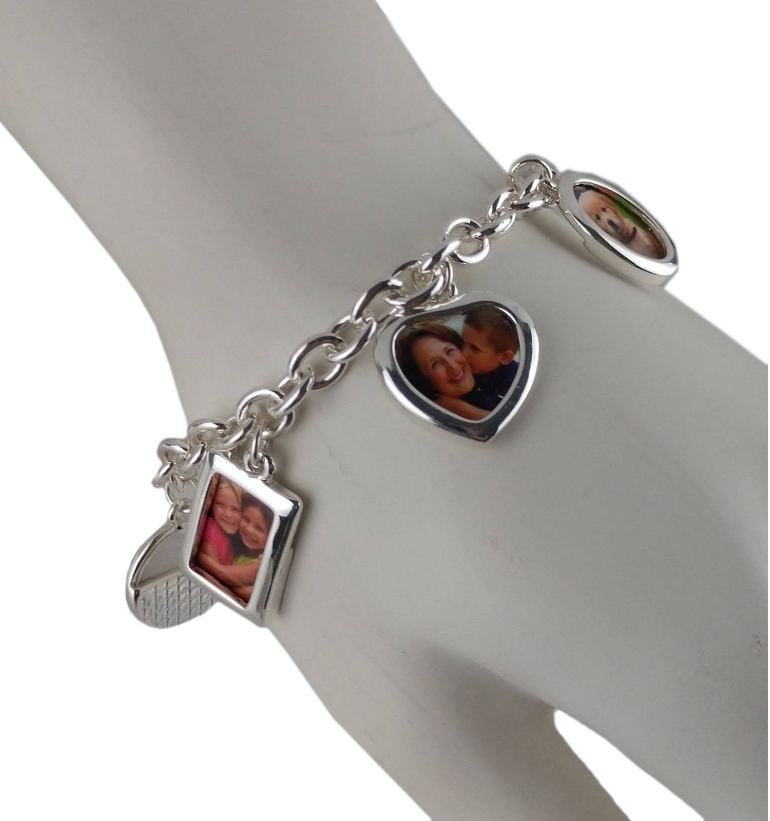Premier Designs Silver Tone Photo Charm Bracelet for Women