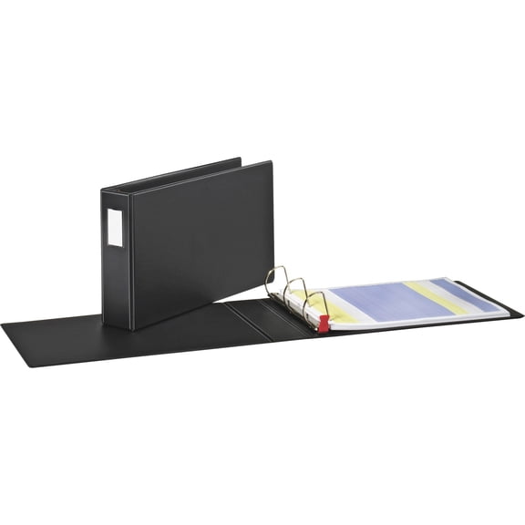 Premier Easy Open 11 X 17 Locking Slant-D Ring Binder, 3 Rings, 3" Capacity, 11 X 17, Black | Bundle of 5 Each