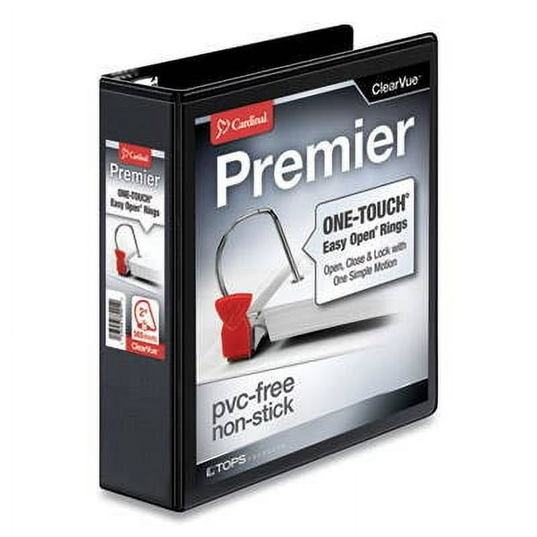 Premier Easy Open ClearVue Locking Slant-D Ring Binder, 3 Rings, 5 Premier Easy Open ClearVue Locking Slant-D Ring Binder, 3 Rings, 5