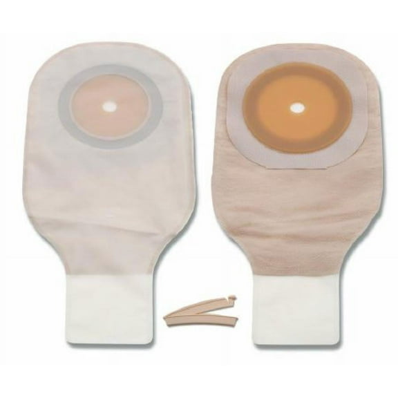 Premier Flextend Ostomy Pouch, One-Piece System, 12 Inch Length, 2-1/2 Inch Stoma, Drainable, Trim to Fit, 10 Count