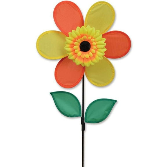 Premier Flower Spinner - Autumn Sunflower, Colorful Garden Yard Outdoor Decor, 12 inches