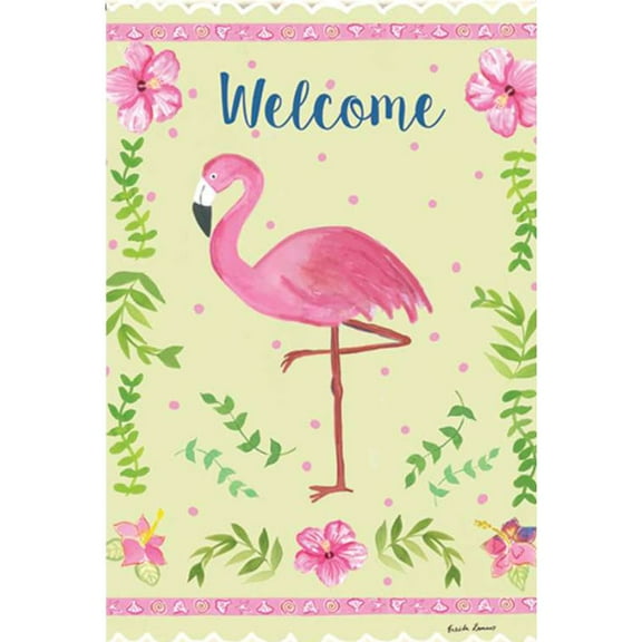 Premier Garden Size Flag - Coastal Flamingo