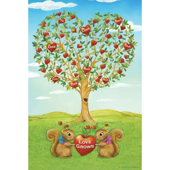 Premier Garden Size Flag - Love Grows