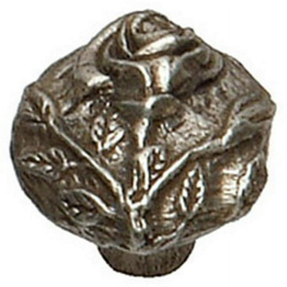 Premier Hardware Designs PHDK-55-BL Round Rose Cabinet Knob, Black