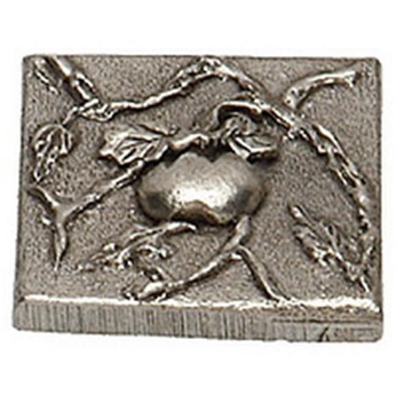 Premier Hardware Designs PHDT-2-NP Antique Copper Tomato Tile with Vine, 2 x 2 Inch