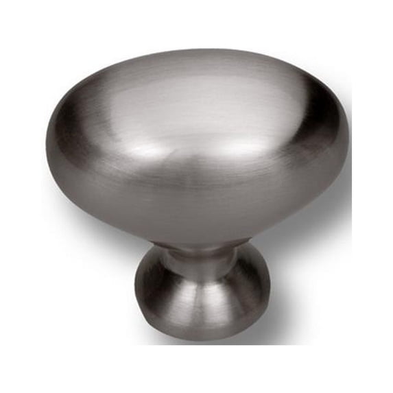 Premier Hardware Designs SK-71-SS Zinc Oval Cabinet Knob, Stainless Steel