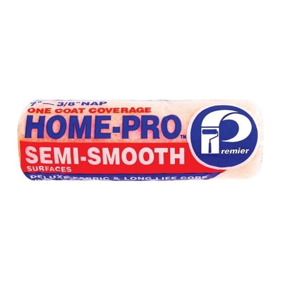 Premier Home-Pro Polyester 0.38 x 7 in. Paint Roller Cover for Semi-Smooth Surfaces - Melon