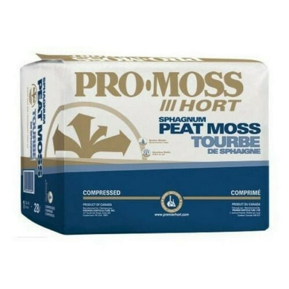 Premier Horticulture Pro Moss Horticulture Peat Moss, Compressed 1 CF
