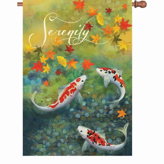 Premier House Size Flag - Autumn Pond