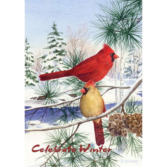 Premier House Flag - Cedar Farm Cardinals