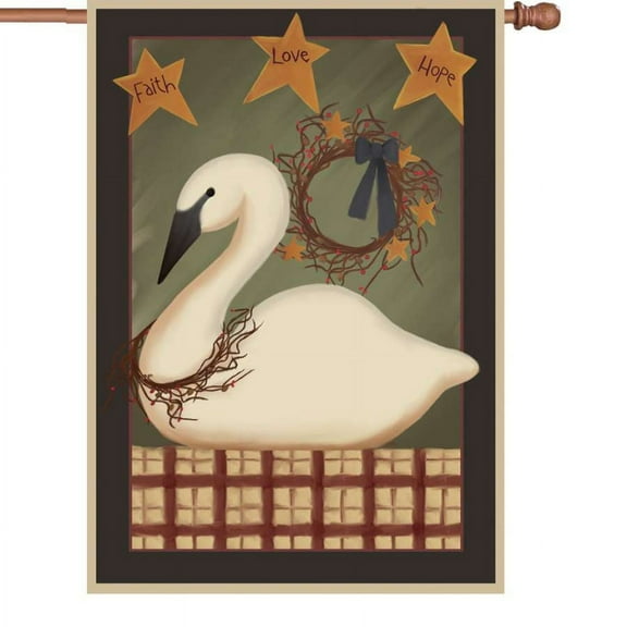 Premier House Size Flag - Country Swan