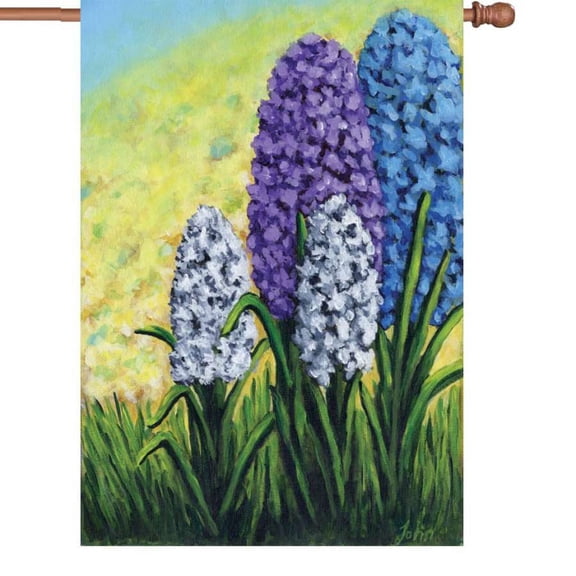 Premier House Size Flag - Hyacinths