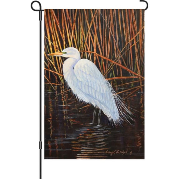 Premier Garden Size Flag - Egret