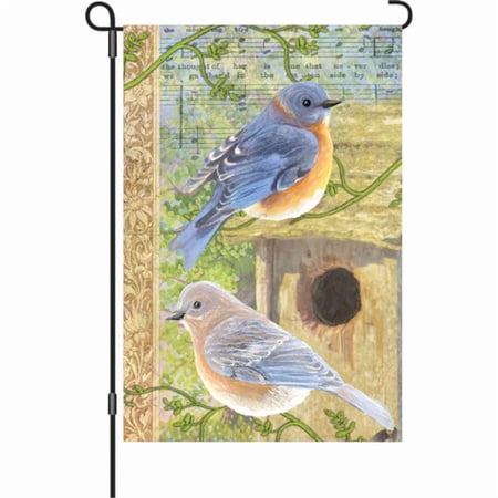 Premier Garden Size Flag - Musical Bluebirds