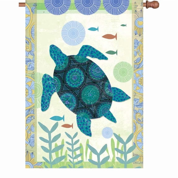 Premier House Size Flag - Blue Turtle