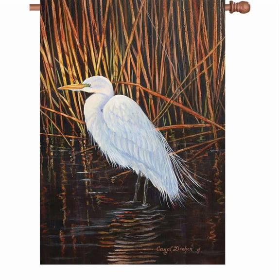 Premier House Size Flag - Egret