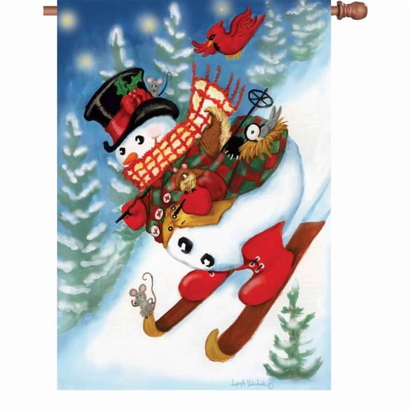 Premier House Size Flag - Ski Party