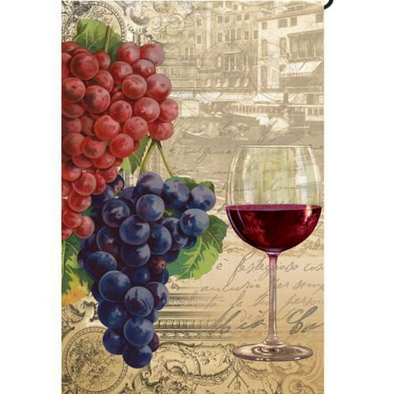 Premier House Size Flag - Vintage Wine