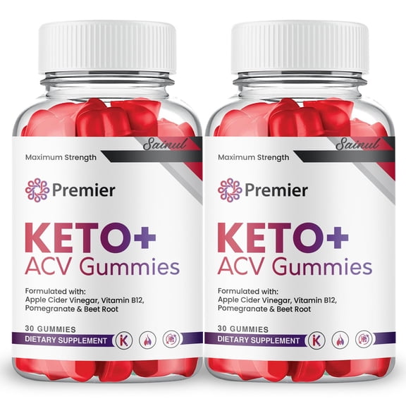 Premier Keto ACV Gummies, Premier Keto Plus ACV Gummies, Premier Gummies Lab Official Premier Keto Gummy Dietary Supplement (2 Pack)