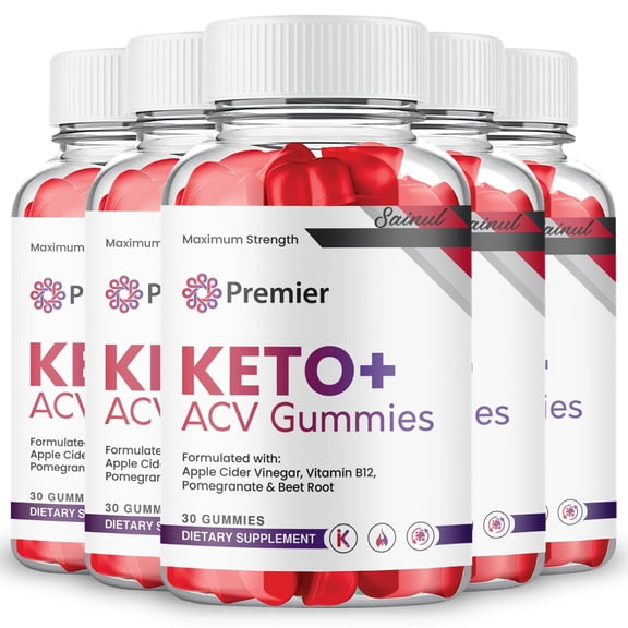 Premier Keto ACV Gummies, Premier Keto Plus ACV Gummies, Premier Gummies Lab Official Premier Keto Gummy Dietary Supplement (5 Pack)
